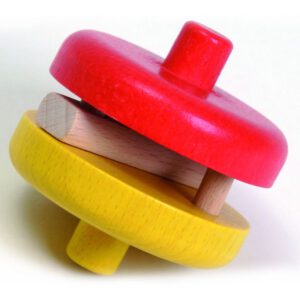 Klapperscheibe rot/gelb